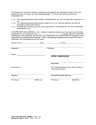 Form WPF JU07.1320 Deferred Disposition Order (Ordfd) - Washington, Page 6