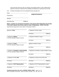 Form WPF JU03.0500 Order After Hearing: First Dependency Review/Dependency Review/Permanency Planning - Washington, Page 14