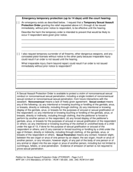 Form WPF SA-1.015 Petition for Sexual Assault Protection Order (Ptorsxp) - Washington, Page 3