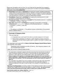 Form ST-03.0200 Temporary Protection Order and Notice of Hearing - Stalking - Washington, Page 2