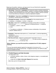 Form ST-04.0500 Order for Protection - Stalking (Orpstk) - Washington, Page 2
