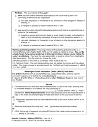 Form ST-04.0500 Order for Protection - Stalking (Orpstk) - Washington, Page 3