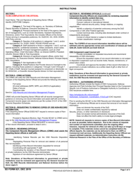 SD Form 821 Component Records Management Officer (Crmo) Checklist for out-Processing the Departure of Presidential Appointees and Senior Officials, Page 3