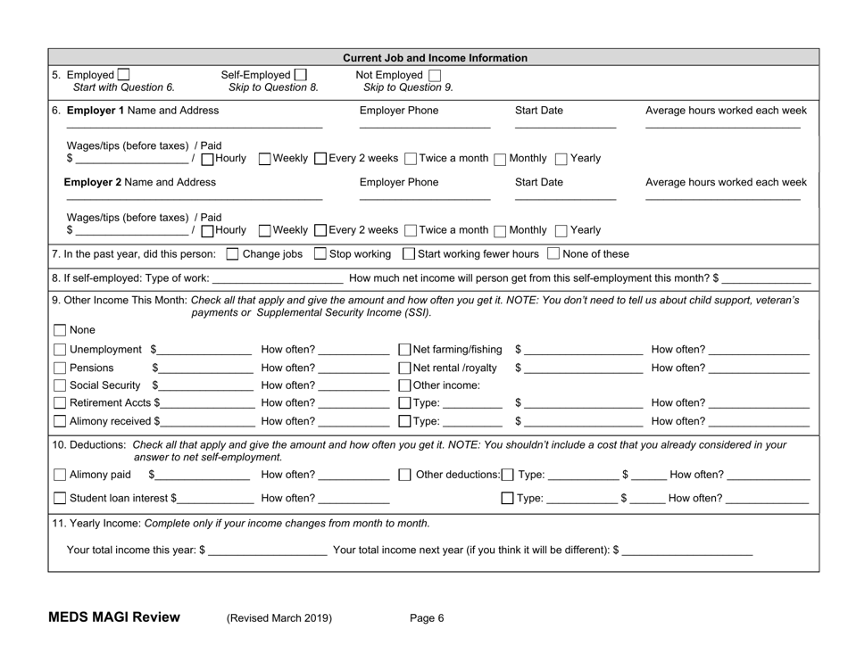 South Carolina Medicaid Program Annual Review Form - South Carolina, Page 6