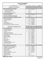 DD Form 1949-3 Section II Part 1 - Lsar Data Requirements (Pages 16 - 22 of 27), Page 6