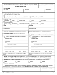 DD Form 2950 Department of Defense Sexual Assault Advocate Certification Program (D-Saacp) Application Packet for New Applicants, Page 3