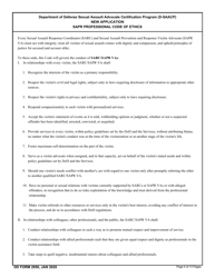 DD Form 2950 Department of Defense Sexual Assault Advocate Certification Program (D-Saacp) Application Packet for New Applicants, Page 4
