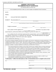 DD Form 2950-1 &quot;Department of Defense Sexual Assault Advocate Certification Program (D-Saacp) Application Packet for Renewal Applicants&quot;, Page 12