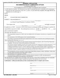 DD Form 2950-1 &quot;Department of Defense Sexual Assault Advocate Certification Program (D-Saacp) Application Packet for Renewal Applicants&quot;, Page 13