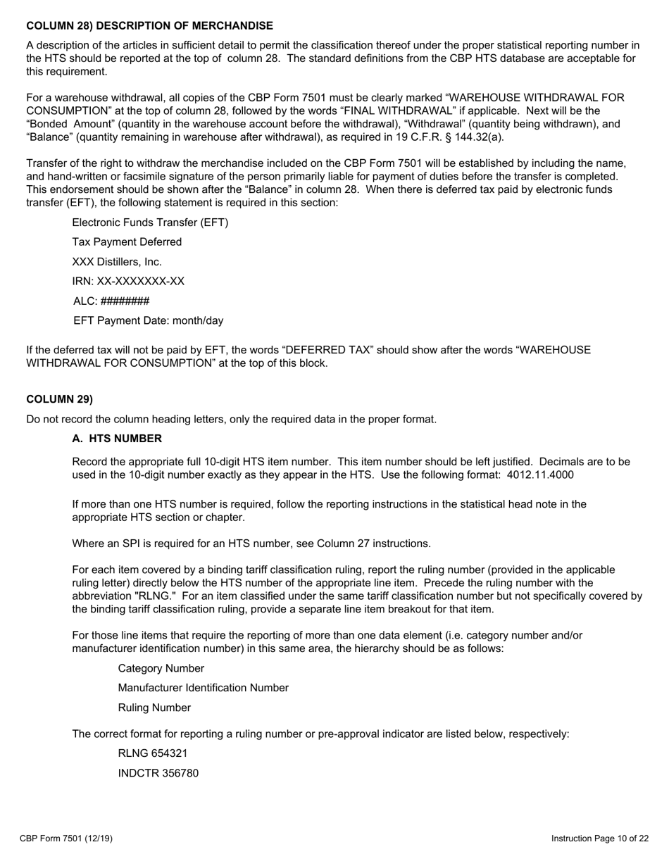 CBP Form 7501 Entry Summary, Page 13