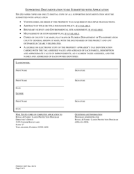 Form FDACS-11207 Rural and Family Lands Protection Program Application - Florida, Page 3