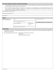 Form MO375-0890 Application for Motor Vehicle Extended Service Contract Producer License Renewal - Missouri, Page 4