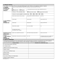 Form MO780-2842 Volkswagen Trust Transit and Shuttle Bus Program Application - Missouri, Page 2