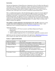 Form MO780-2884 Volkswagen Trust Locomotive and Marine Program Application - Missouri, Page 4