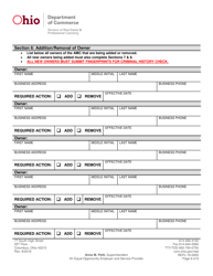 Form REPL-18-0005 Appraisal Management Company Change Application - Ohio, Page 6