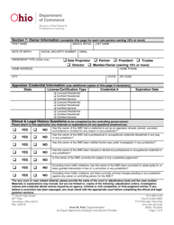 Form REPL-18-0005 Appraisal Management Company Change Application - Ohio, Page 7