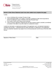 Form REPL-18-0005 Appraisal Management Company Change Application - Ohio, Page 8