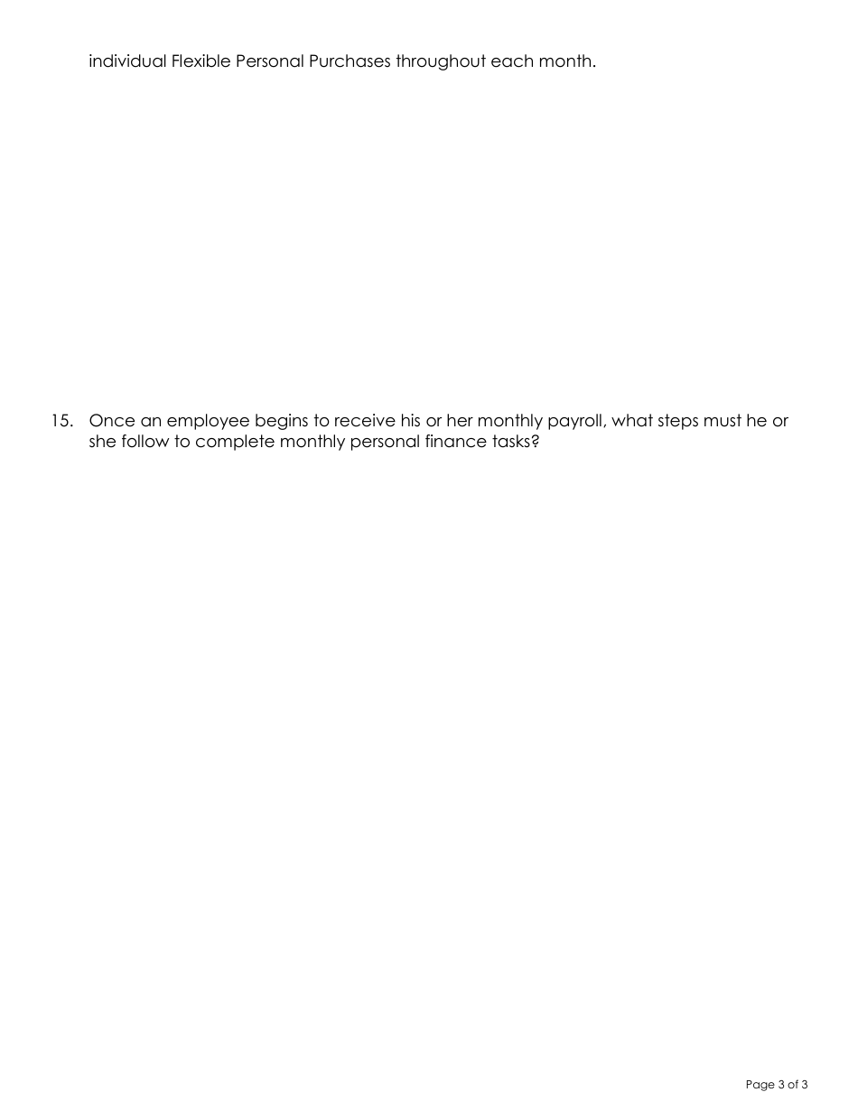 Personal Finance Assessment Template, Page 3