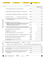 Form 540 2EZ California Resident Income Tax Return - California, Page 2