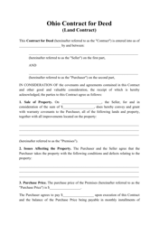 Free Land Contract Forms By State Download Fillable Pdf Templateroller