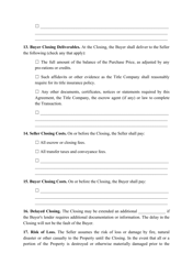 Real Estate Purchase Agreement Template - Alabama, Page 6