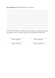 Real Estate Purchase Agreement Template - Arizona, Page 10