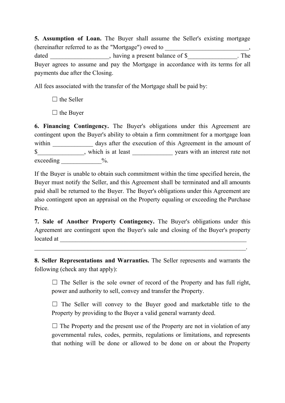 Real Estate Purchase Agreement Template - Illinois, Page 3