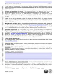 Louisiana Residential Agreement to Buy or Sell - Louisiana, Page 7
