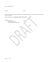 Purchase and Sale Agreement - Maine, Page 5