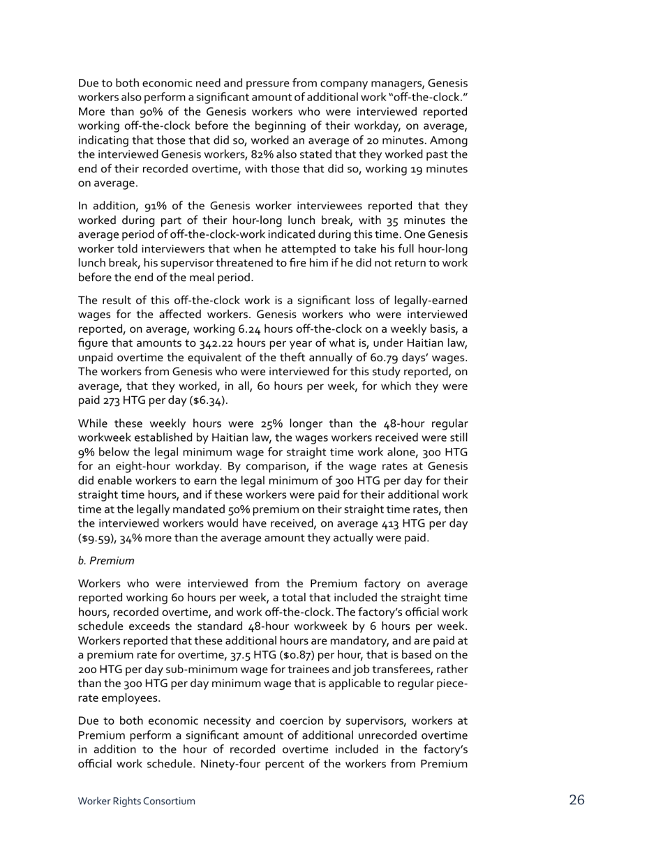 Stealing From the Poor: Wage Theft in the Haitian Apparel Industry - Worker Rights Consortium, Page 27