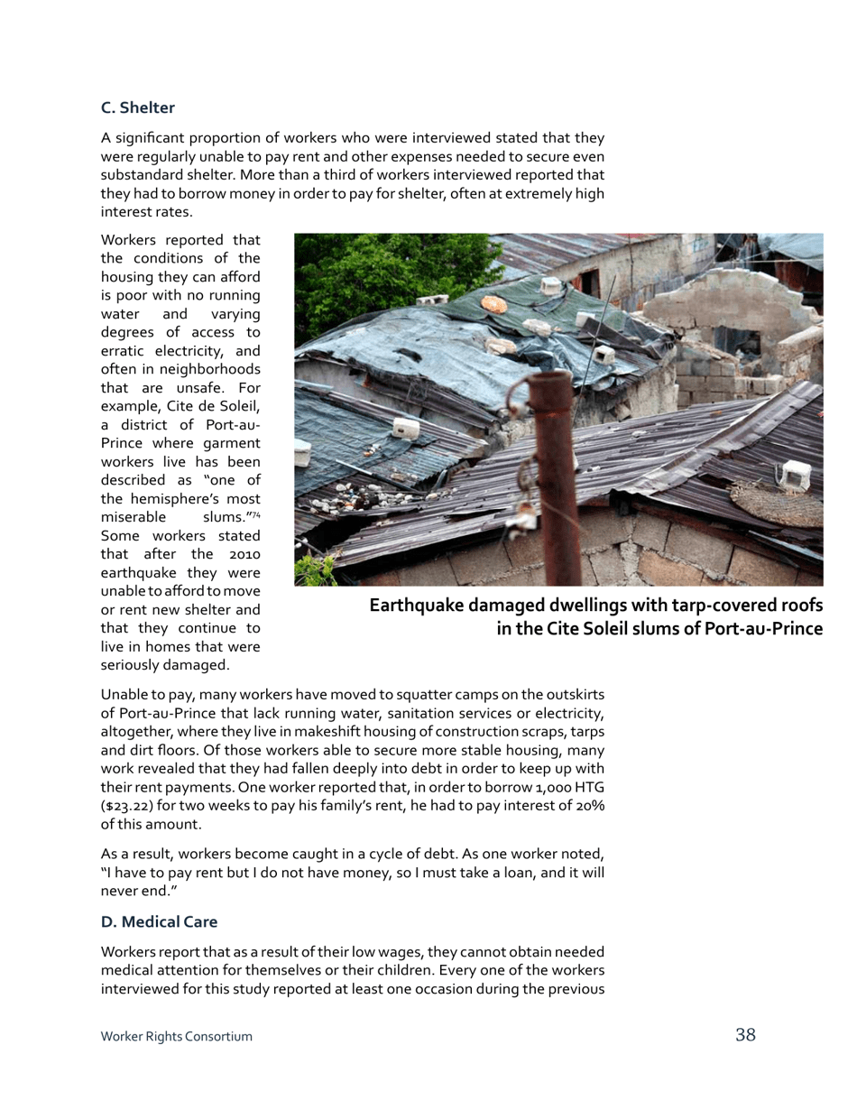 Stealing From the Poor: Wage Theft in the Haitian Apparel Industry - Worker Rights Consortium, Page 39