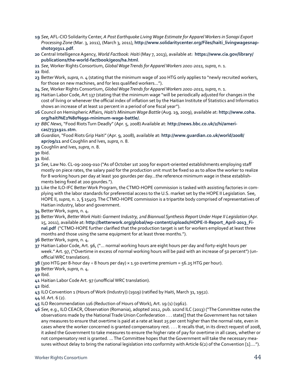 Stealing From the Poor: Wage Theft in the Haitian Apparel Industry - Worker Rights Consortium, Page 45