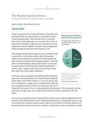 Document preview: The Boomerang Generation - Kim Parker, Pew Research Center