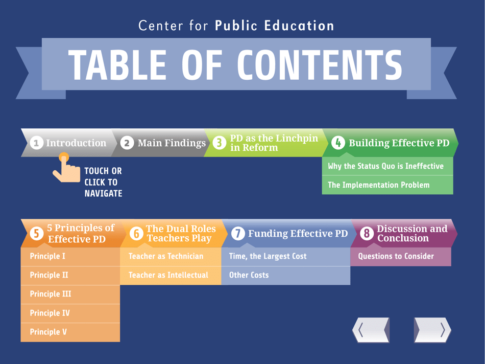Teaching the Teachers: Effective Professional Development in an Era of High Stakes Accountability - Center for Public Education, Page 3