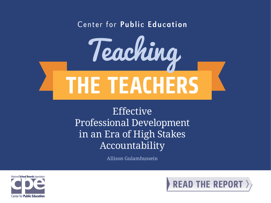 Teaching the Teachers Effective Professional Development in an Era of