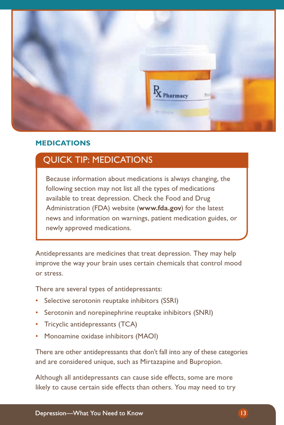 Depression: What You Need to Know - National Institute of Mental Health, Page 15