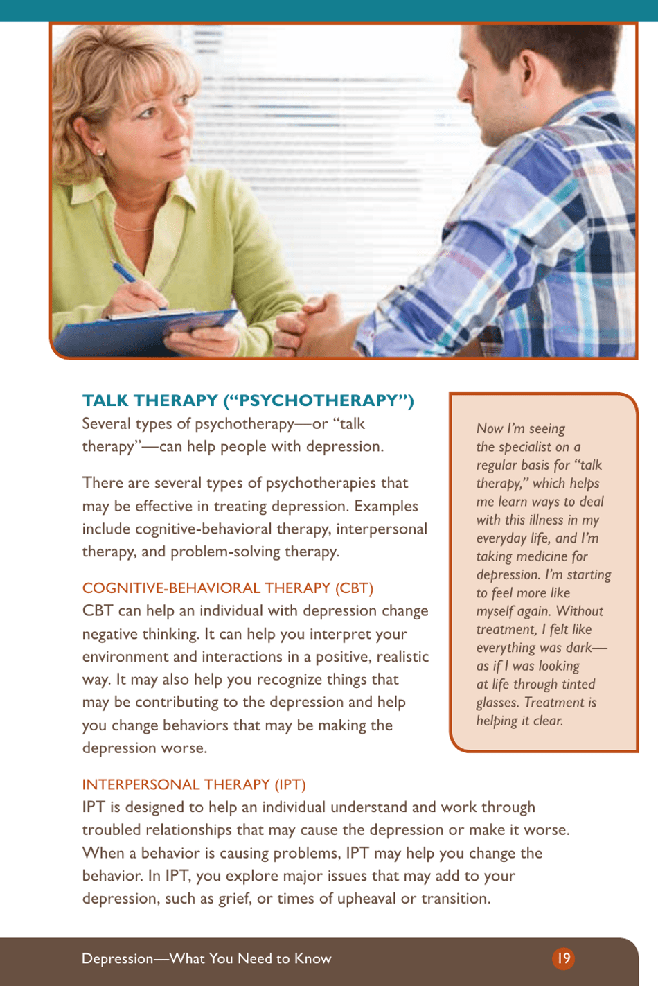 Depression: What You Need to Know - National Institute of Mental Health, Page 21