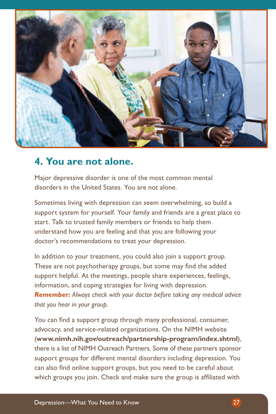 Depression: What You Need to Know - National Institute of Mental Health, Page 29