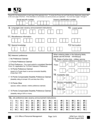 OPM Form 1203-FX Occupational Questionnaire, Page 4