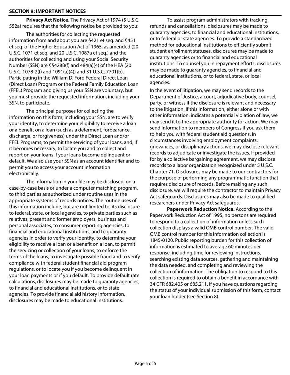 Loan Rehabilitation: Income and Expense Information, Page 5