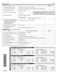 Form NYC-1127 Return for Nonresident Employees of the City of New York - New York City, Page 2