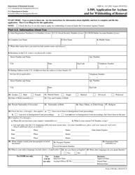 USCIS Form I-589 Application for Asylum and for Withholding of Removal