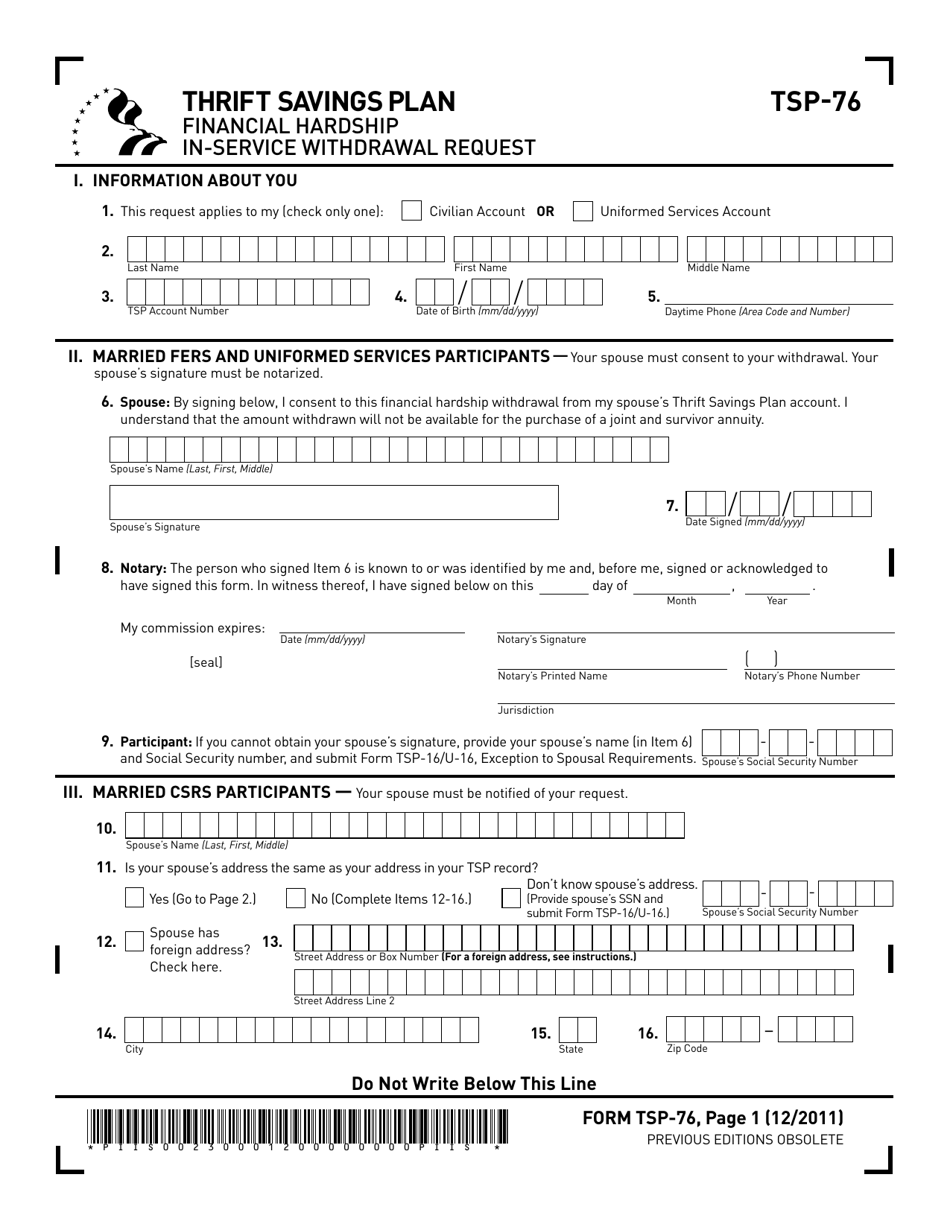 Form Tsp 76 Fill Out Sign Online And Download Printable Pdf