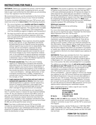 Form TSP-76 Financial Hardship In-Service Withdrawal Request, Page 3