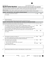 Form FTB3500 Exemption Application - California, Page 9