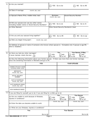 Form SSA-8000-BK Application for Supplemental Security Income (Ssi), Page 2