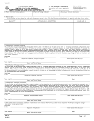 Form DSP-83 Nontransfer and Use Certificate, Page 2
