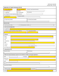 Form SF-424 Application for Federal Assistance
