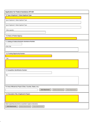 Form SF-424 Application for Federal Assistance, Page 2