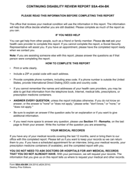 Document preview: Form SSA-454-BK Continuing Disability Review Report